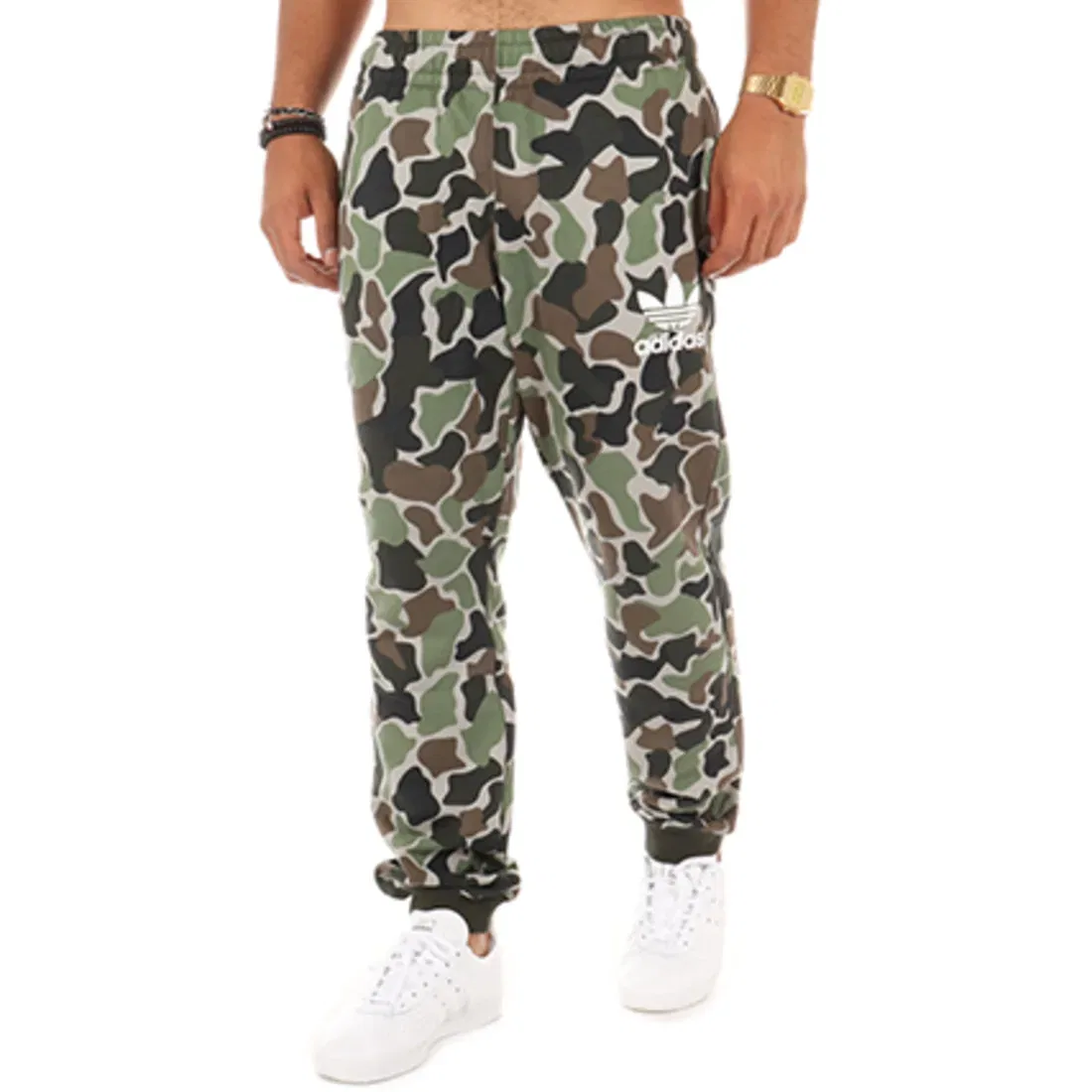 Трикотажные спортивные штаны мужские Adidas Originals, Camouflage — фото 4