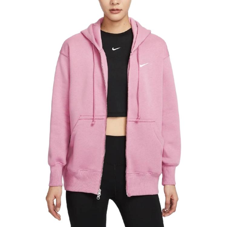 Nike Спортивный свитшот Phoenix Fleece женский Elemental Pink/Sail White — фото 3