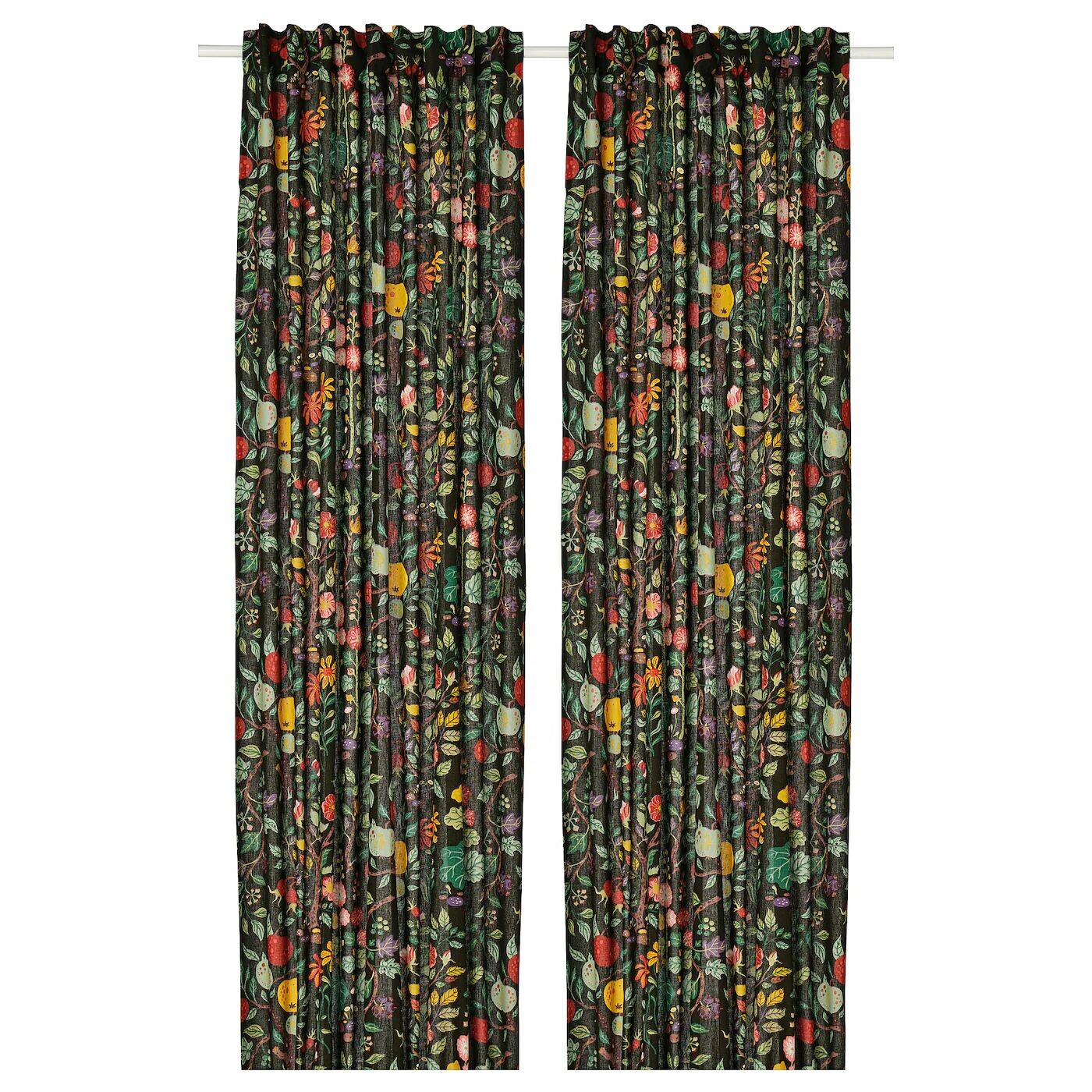 

2 шторных полотна, мультиколор, 145х300 см, VILDPERSILJA IKEA