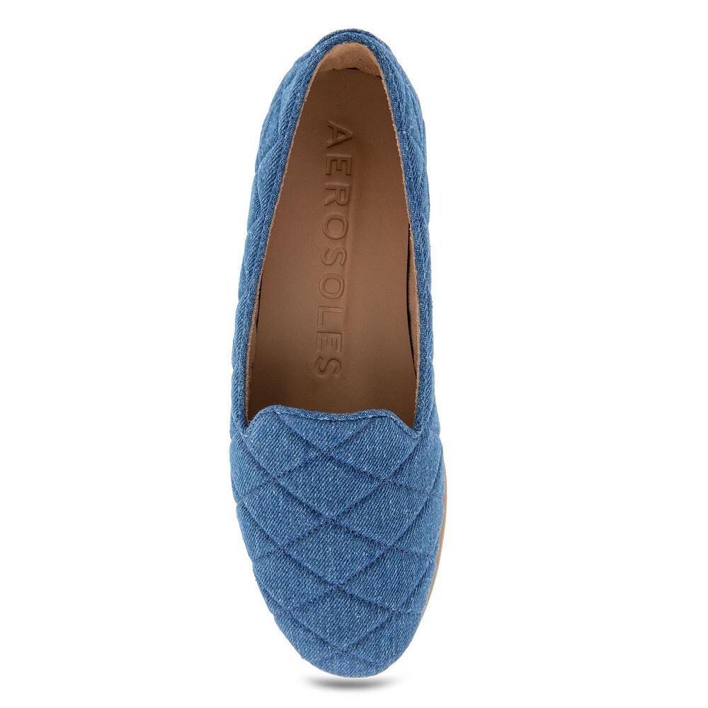 Женские лоферы Aerosoles Betunia, цвет Medium Blue Quilted — фото 4