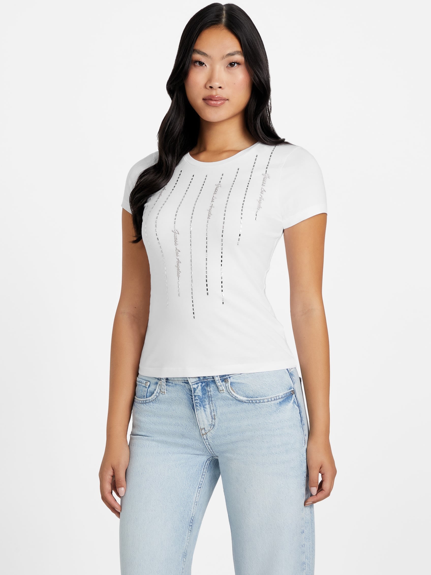 

Футболка с логотипом Violet Crystal Guess Factory, Pure White, Белый, Футболка с логотипом Violet Crystal Guess Factory, Pure White