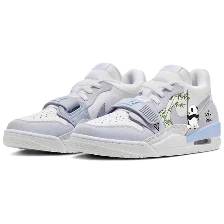 Кроссовки Jordan Legacy 312 Vintage Basketball Shoes Men Low-top Grey/white, серый/белый — фото 3