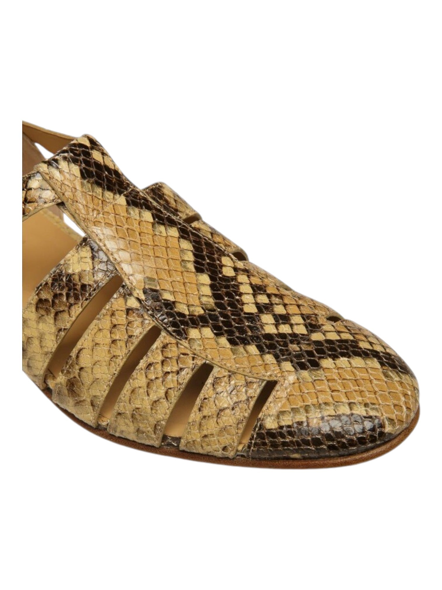 Bally Gabry 6304337 Мужские сандалии из кожи с принтом животного мира, мультиколор — фото 2