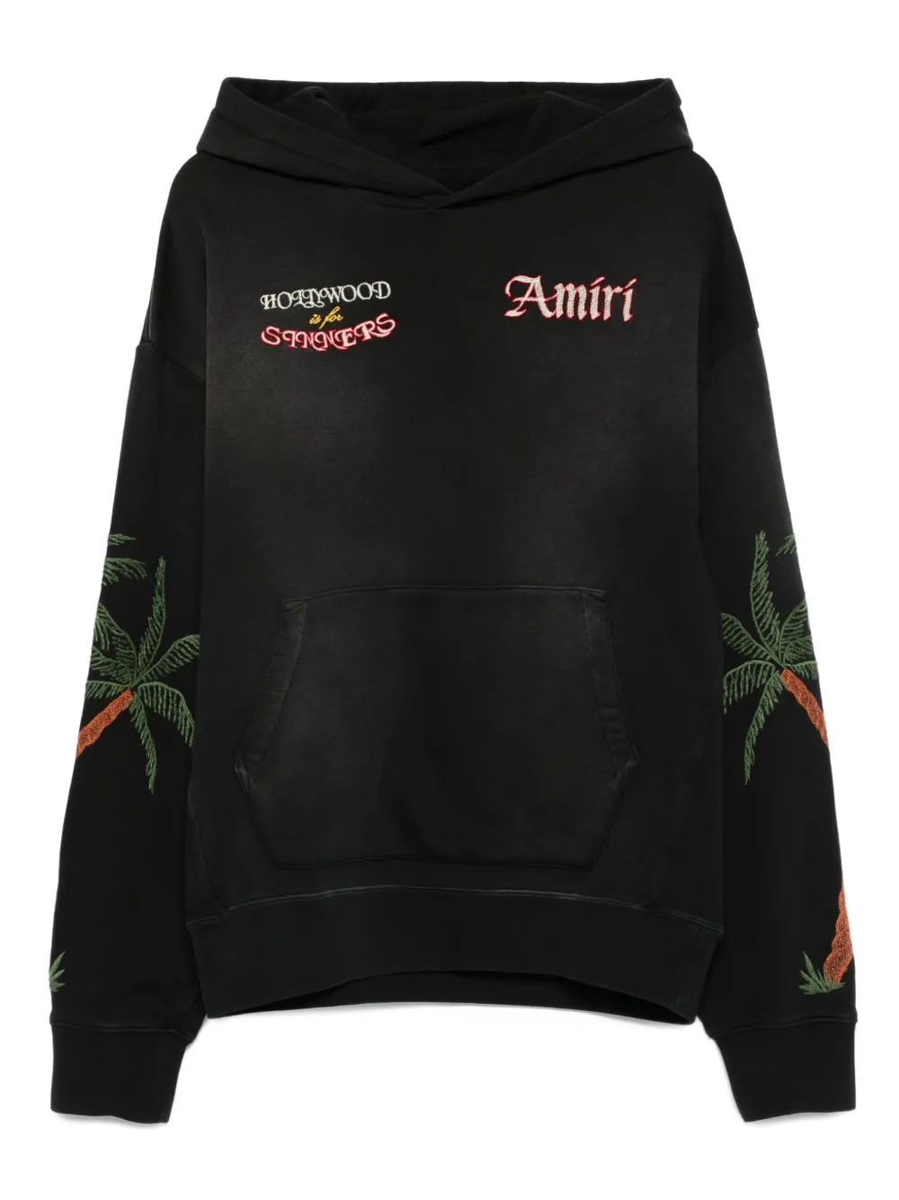 

Худи с вышивкой AMIRI, черный