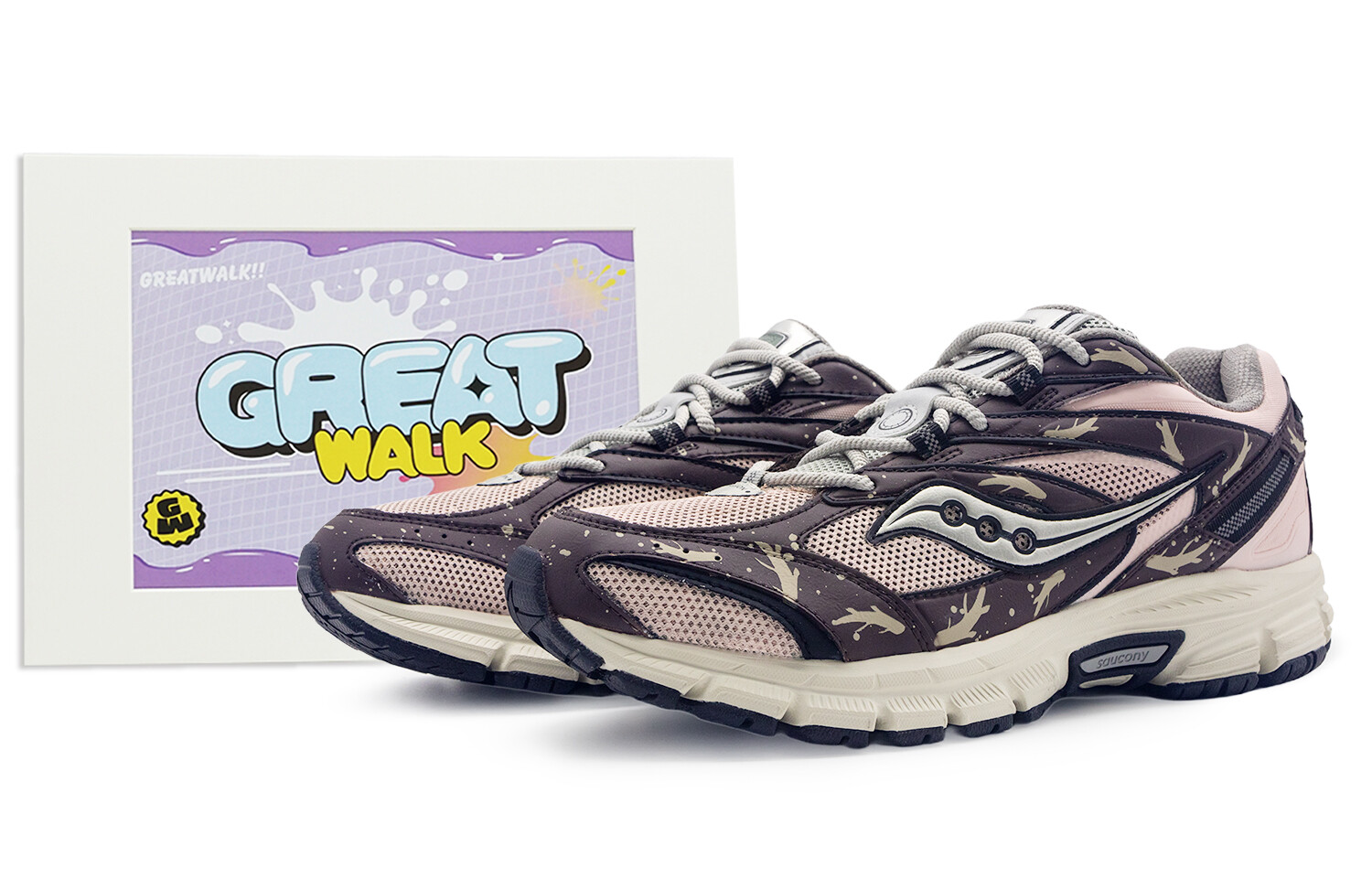 

Кроссовки Cohesion 2K унисекс с низким верхом фиолетовый/розовый Saucony