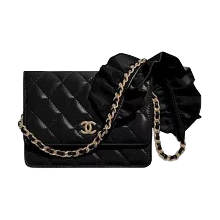Сумка через плечо WOC Lambskin One Shoulder Fanny Pack, кардхолдер, мини-кошелёк женский black CHANEL, Set (Bag+Dust Bag) — фото 2