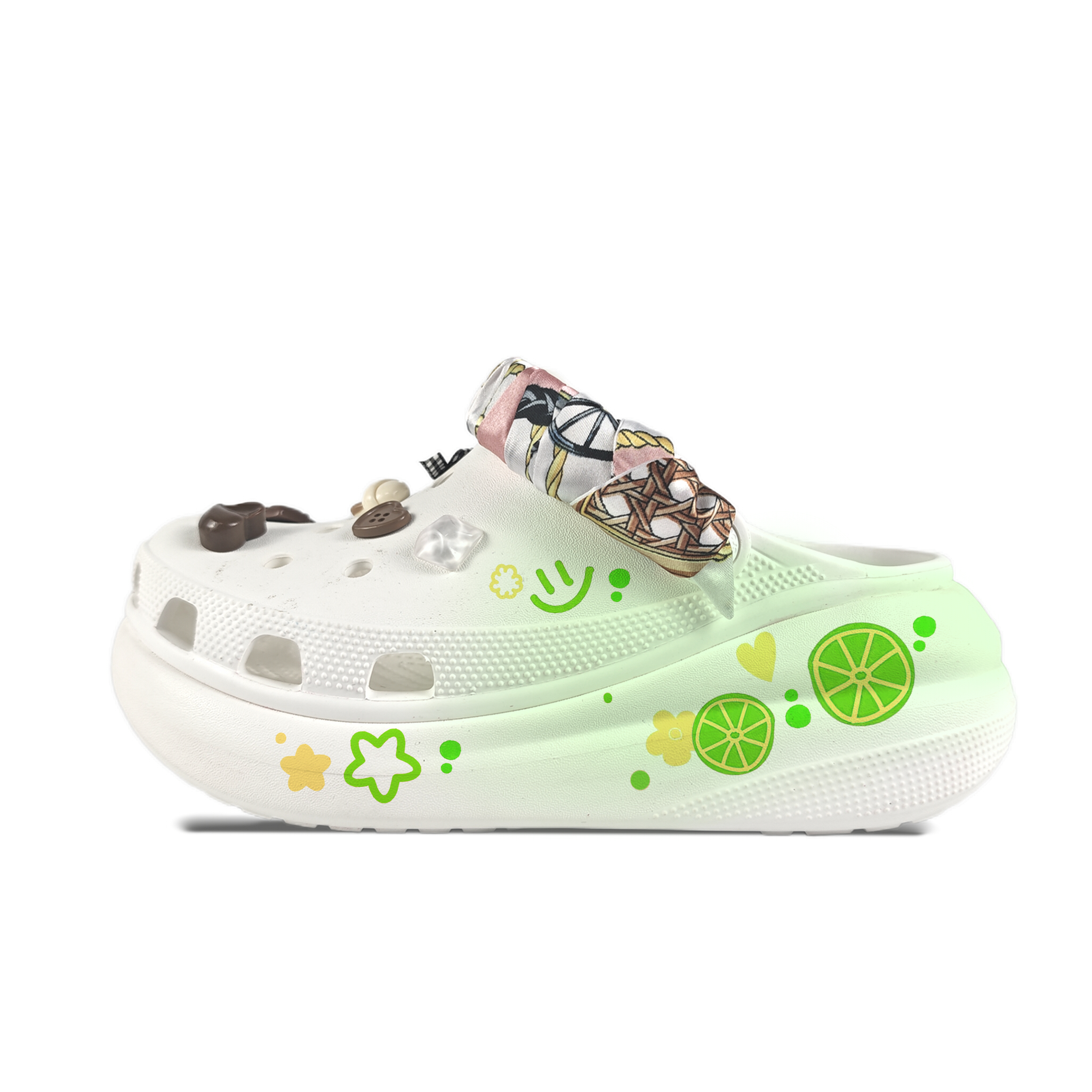 Crocs Сабо Crush Clog унисекс белые