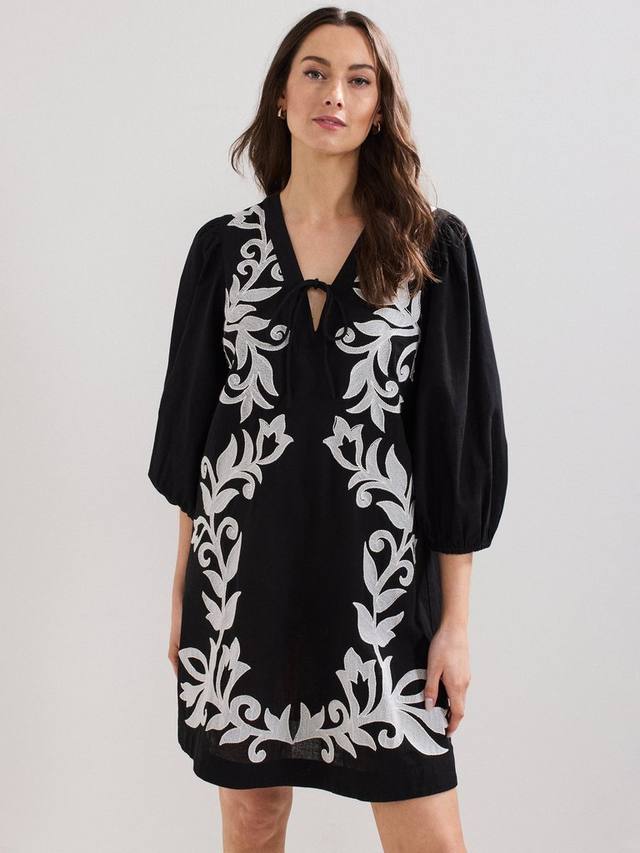 

Вышитое мини-платье Bettie Phase Eight, Black/Multi