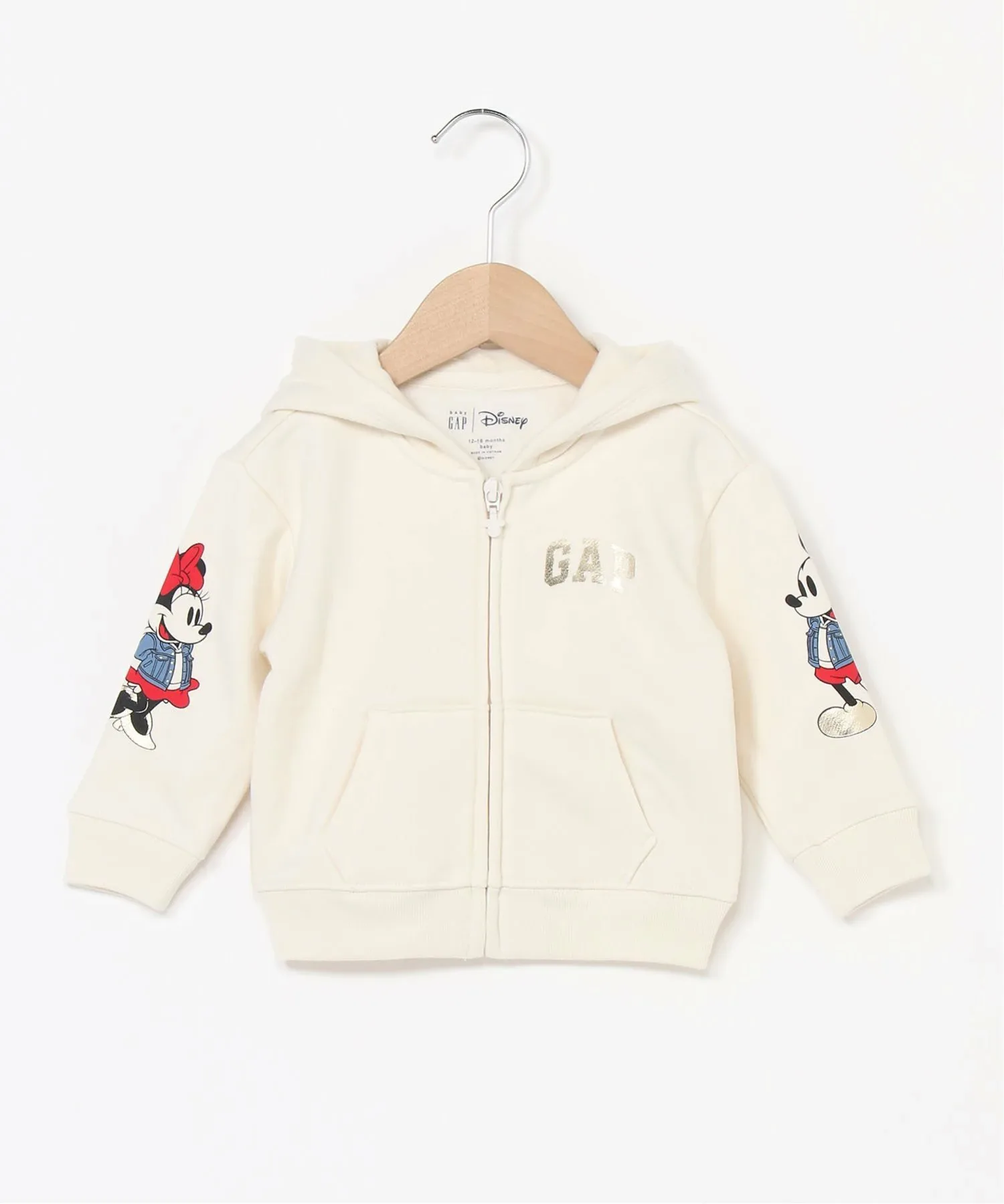 (K)babyGap Disney Vintage Soft 3D Hoodie GAP, IVORY_FROST — фото 4