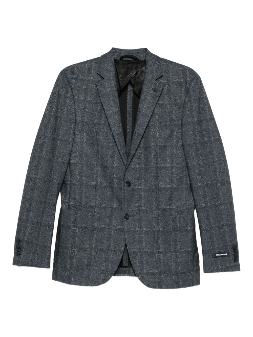 

Клетчатый пиджак на пуговицах Karl Lagerfeld, синий