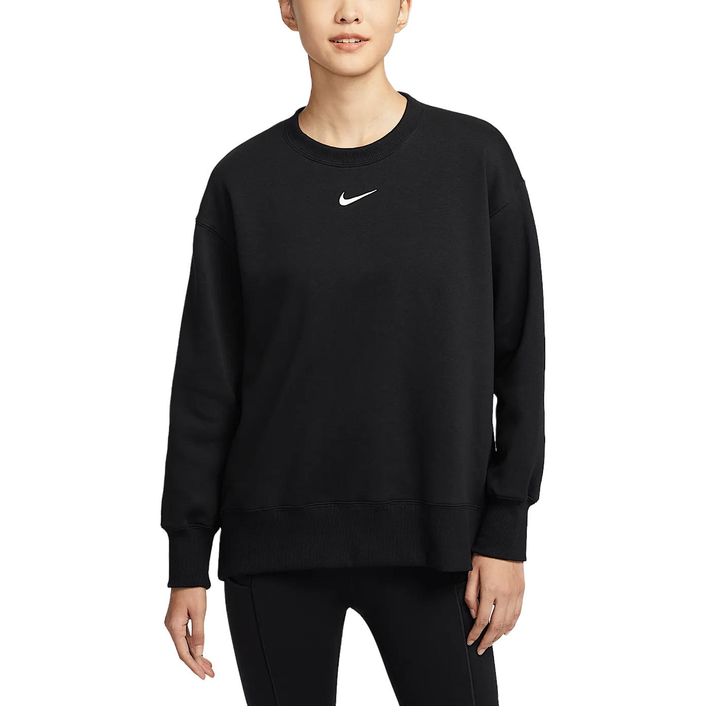 Спортивный свитшот Phoenix Fleece FW24 женский Black/Sail White Nike, черный/белый — фото 3