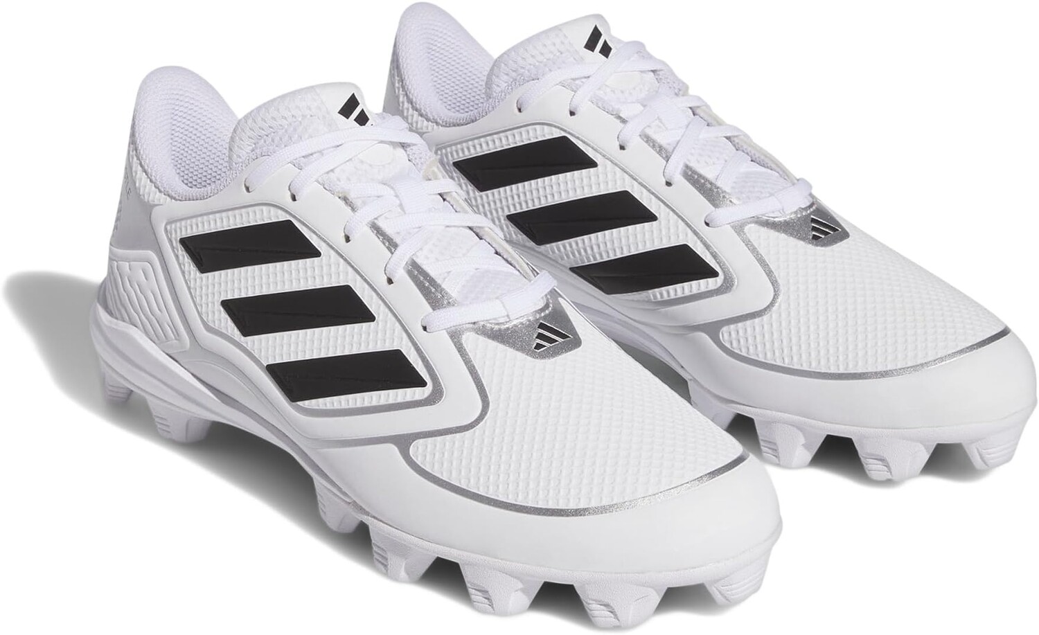 

Кроссовки adidas Purehustle 3 Mid Softball Cleats, цвет Footwear White/Core Black/Silver Metallic