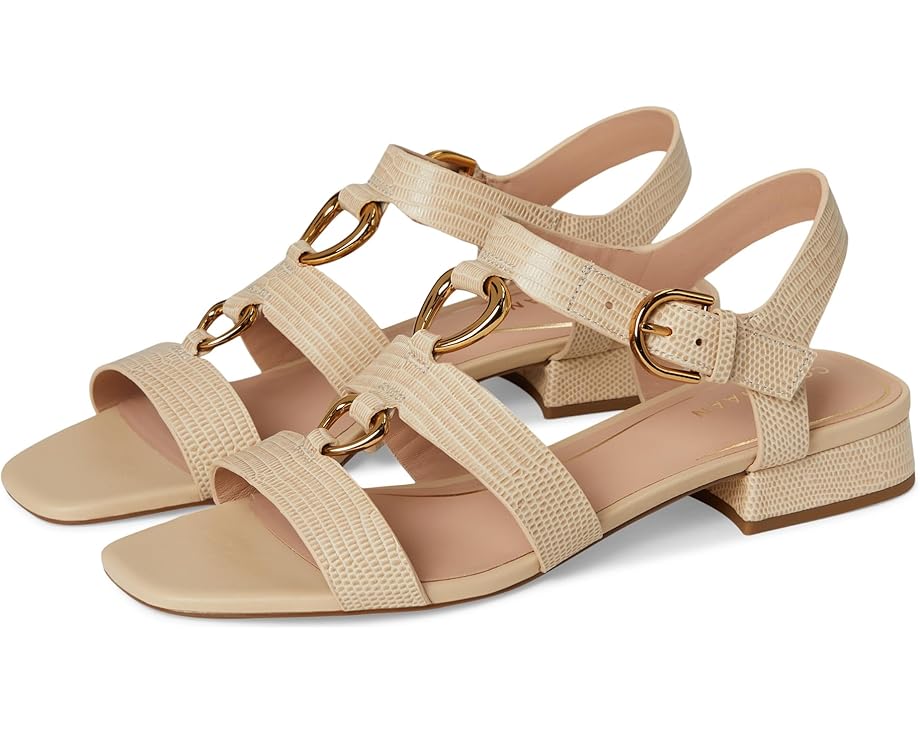Сандалии Cole Haan Lyanna Link Sandals, цвет Oat Lizard Print Leather