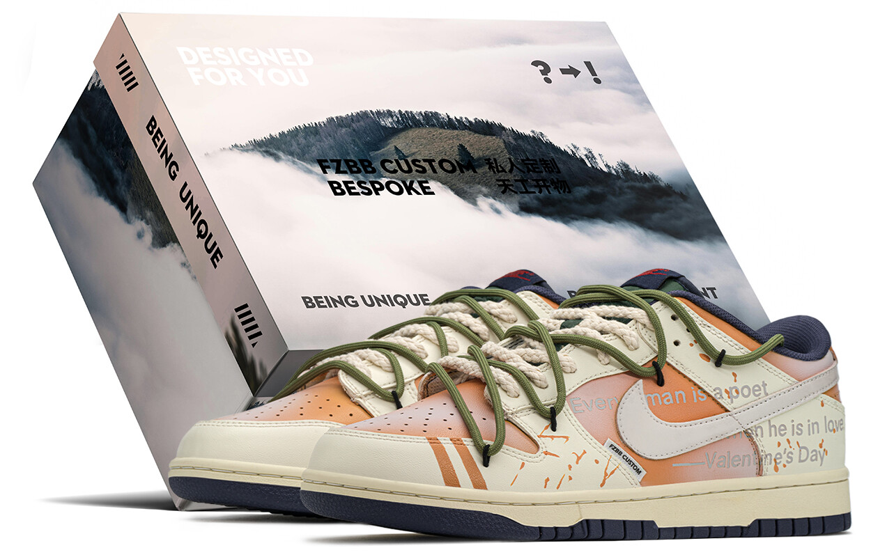 

Кроссовки Nike Dunk Skateboarding Shoes Men Low-top Orange/silver, оранжевый