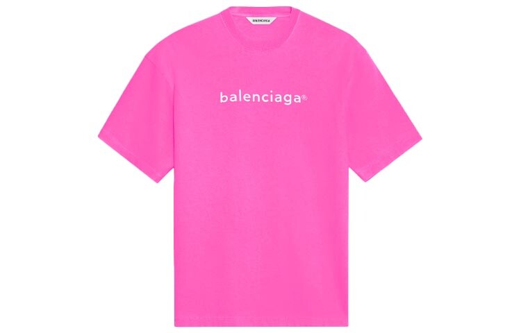 

Футболка женская Balenciaga, ярко-розовый