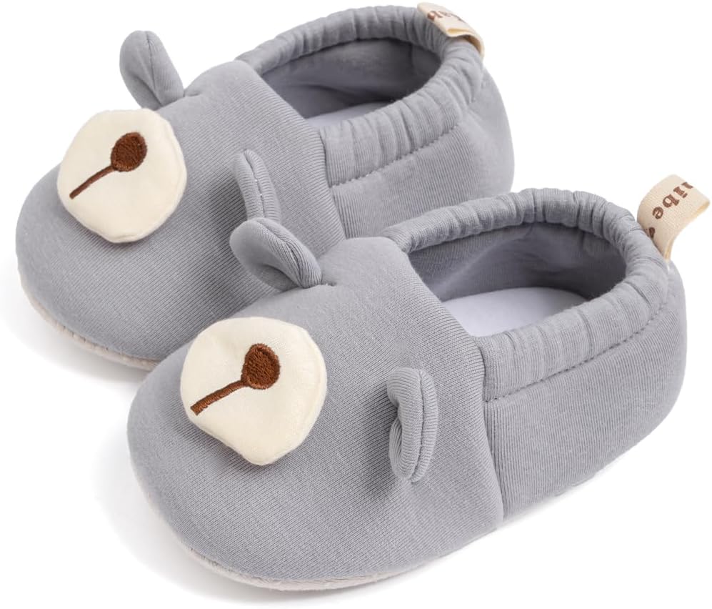 

Милые детские тапочки для новорожденных и малышей, для мальчиков и девочек, с мультяшными рисунками, мягкие, с нескользящей подошвой, носимые дома, как носки, с животными, для первого шага Sawimlgy, 02 Zblue