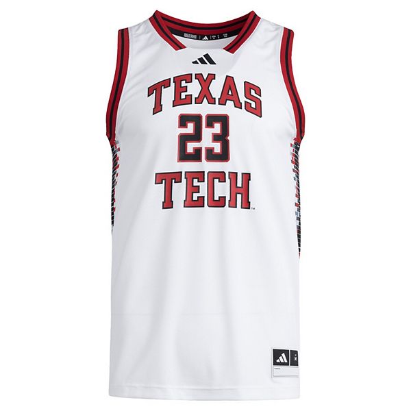 Мужская реплика свитшота #23 Texas Tech Red Raiders белого цвета Adidas — фото 3
