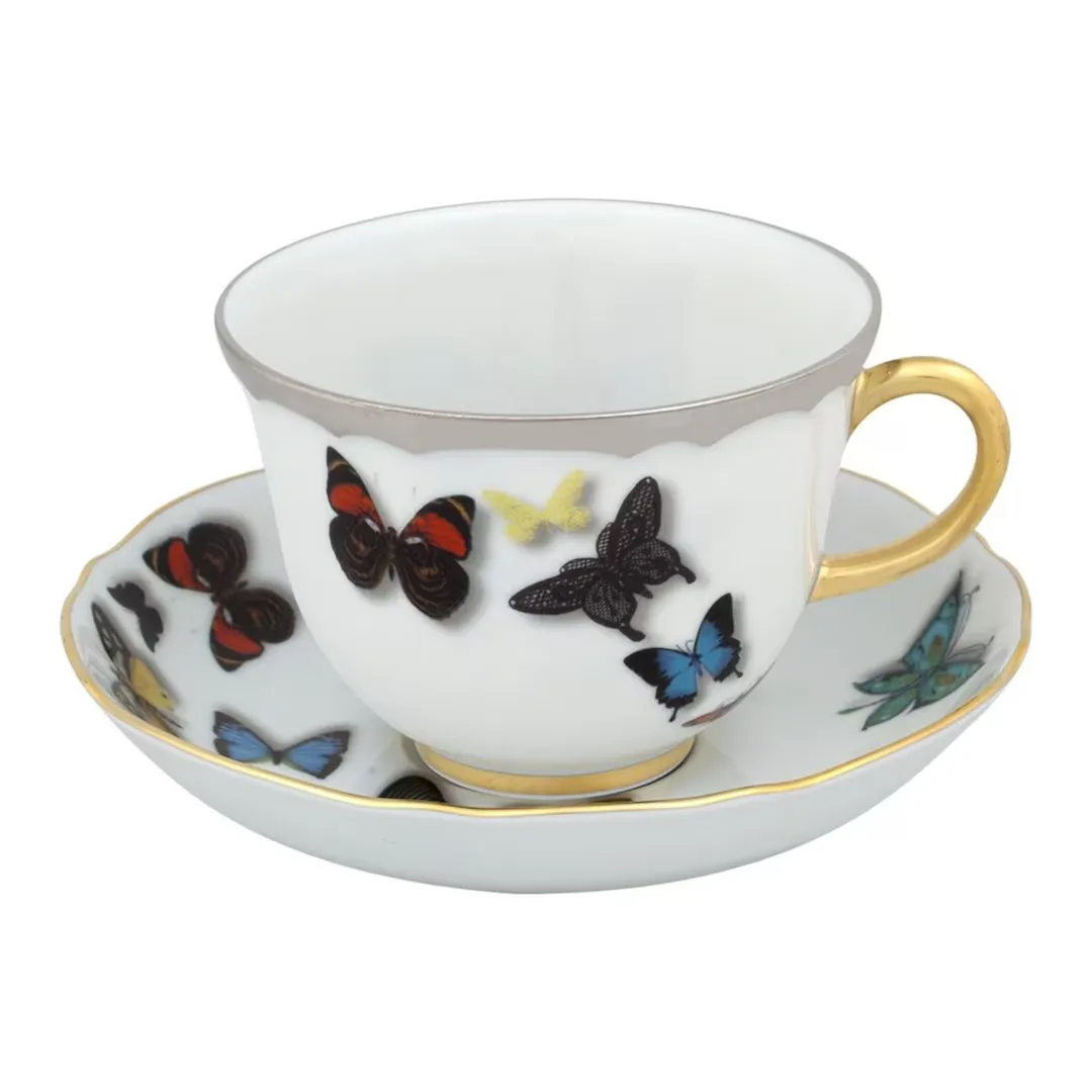

Butterfly Parade Vista Alegre Чайная чашка с блюдцем, разноцветный