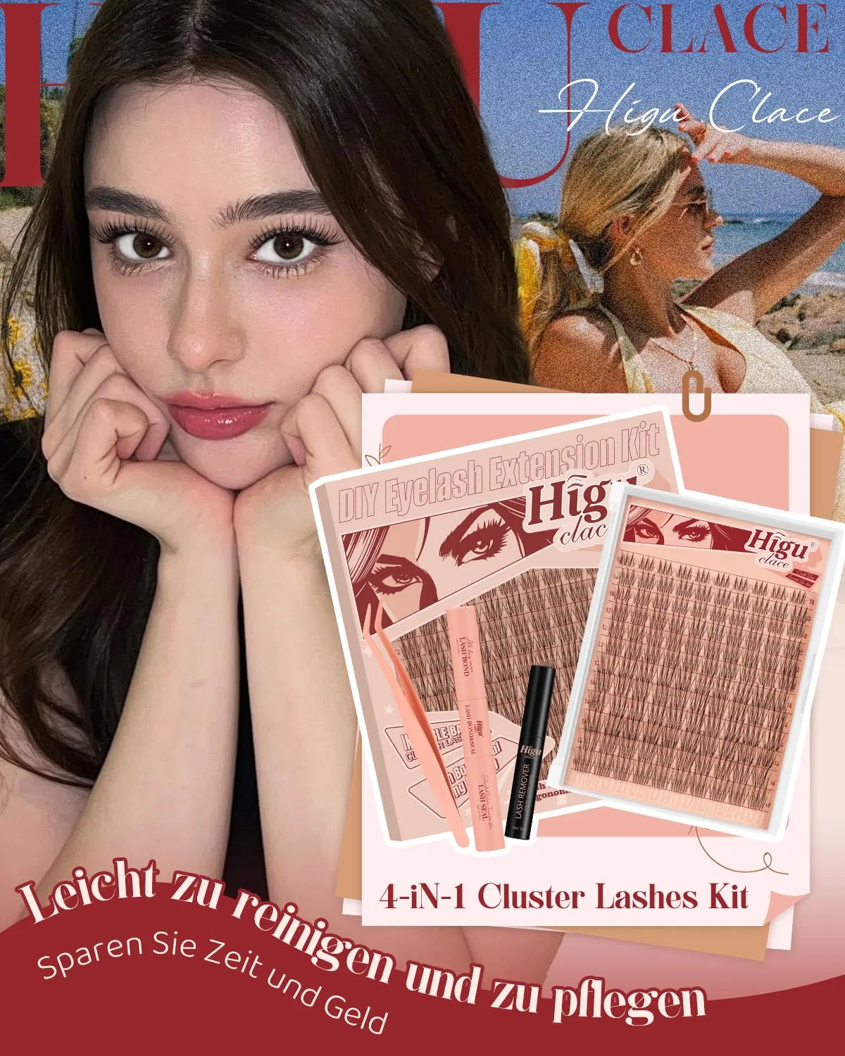 Набор для наращивания ресниц «Aurora Fairy Lash Extension» от Higu Higu Clace, Aurora-4Set — фото 2