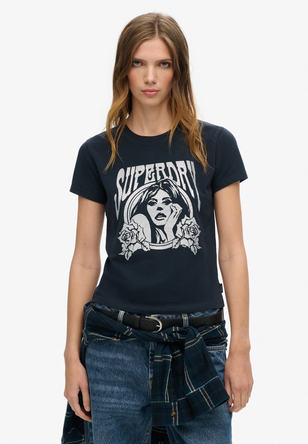 

Футболка с принтом POP ARCHIVE SUPER Superdry, синий