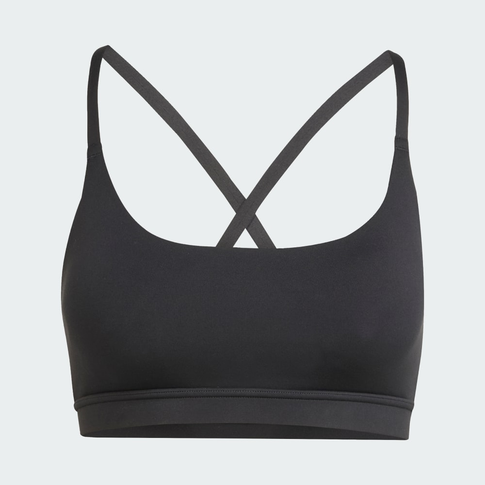Спортивный бюстгальтер Adidas All Me Light Support Bra, черный — фото 4