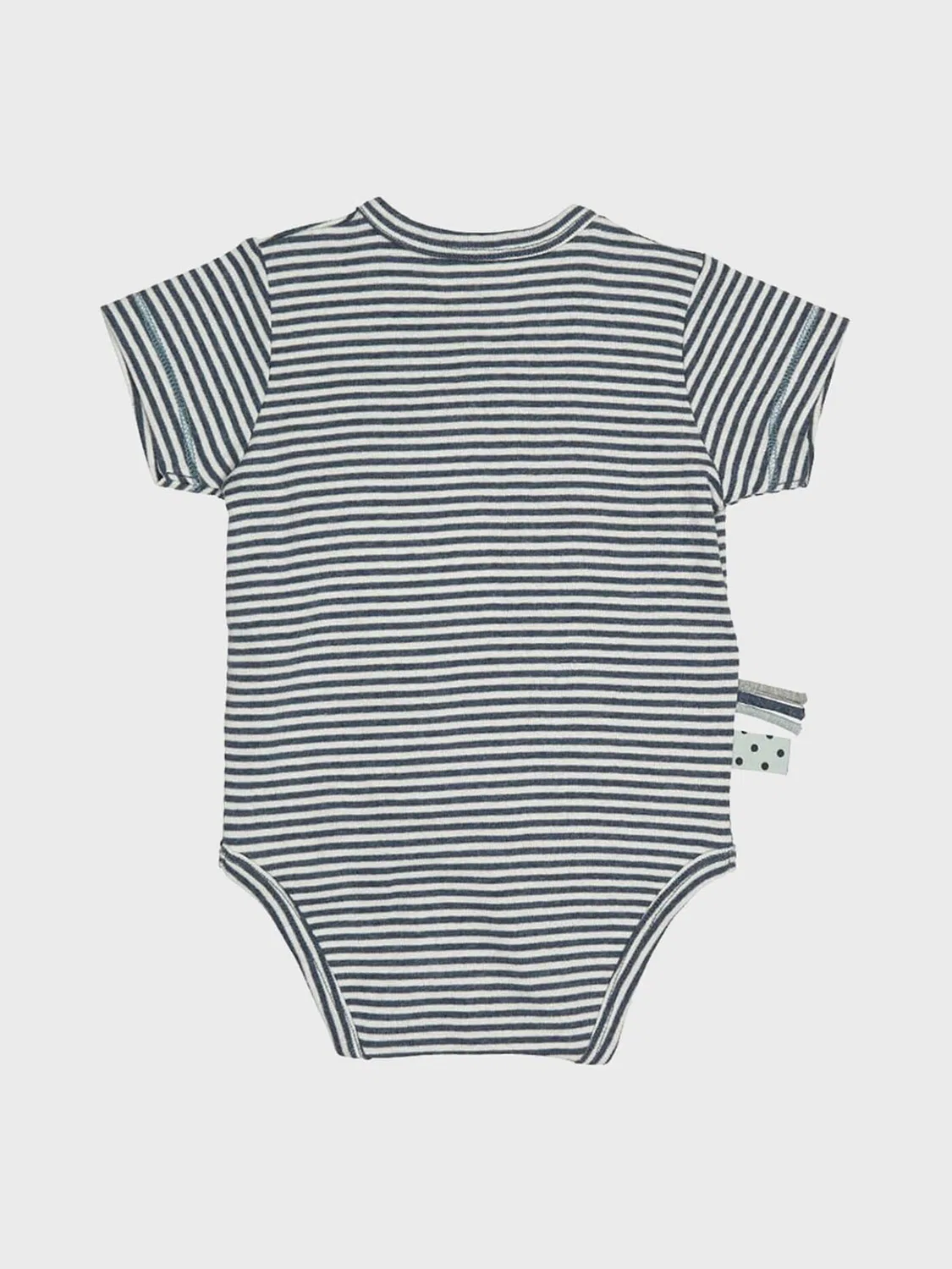 Комбинезон/боди 'OrganicEra Organic Baby S/S Kimono Body, Striped' Organicera, Indigo — фото 2