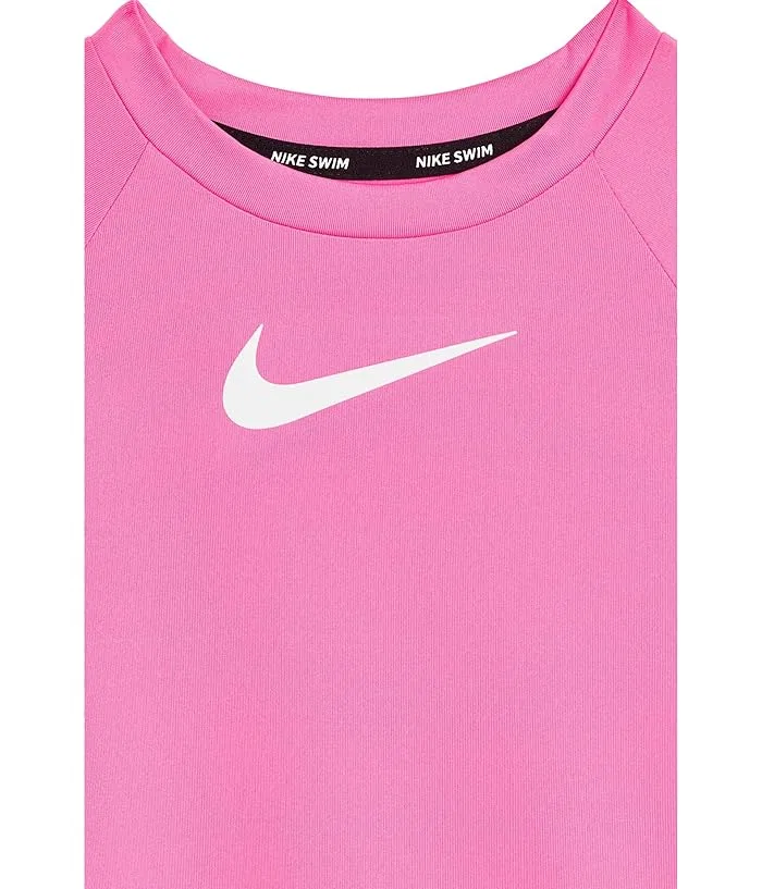Рашгард Nike Kids Hydroguard Dri-Fit UV Long Sleeve Top, Pink Glow — фото 3
