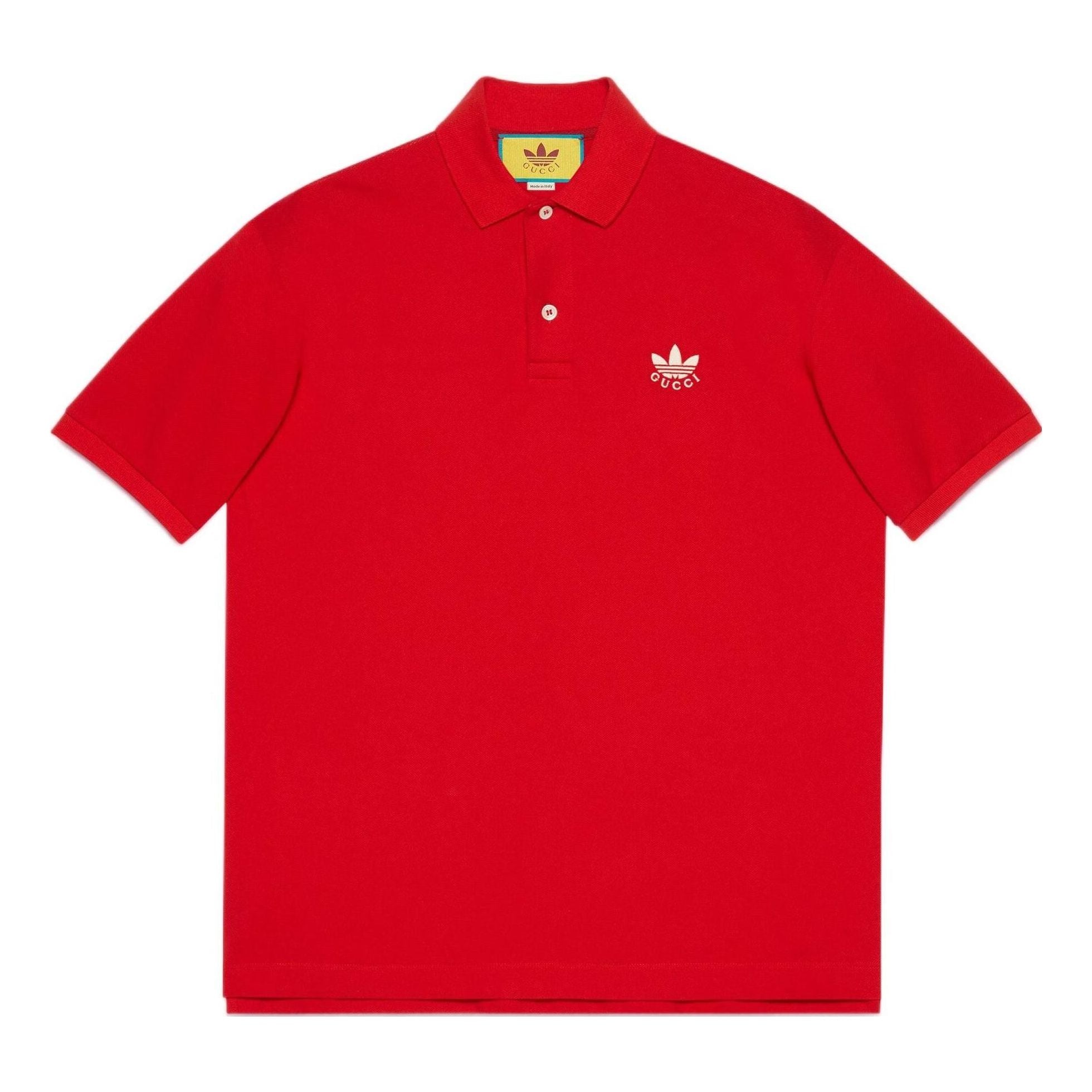 

Поло Gucci x adidas Cotton Piquet Polo 'Red'