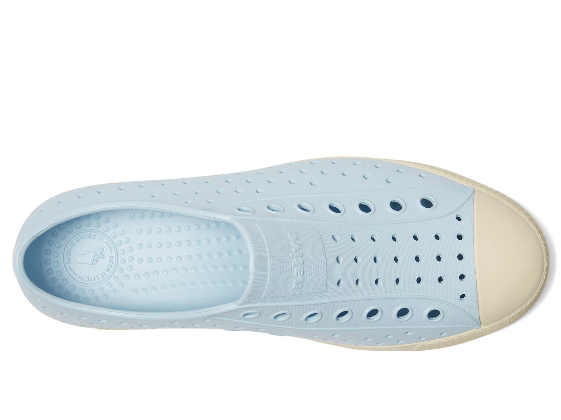 Кроссовки Native Shoes Jefferson, Air Blue/Bone White — фото 2