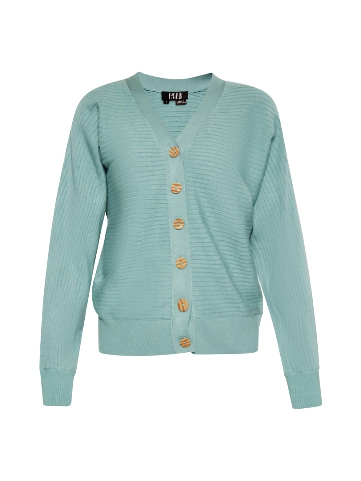 

Женский кардиган цвета морской волны DreiMaster Klassik