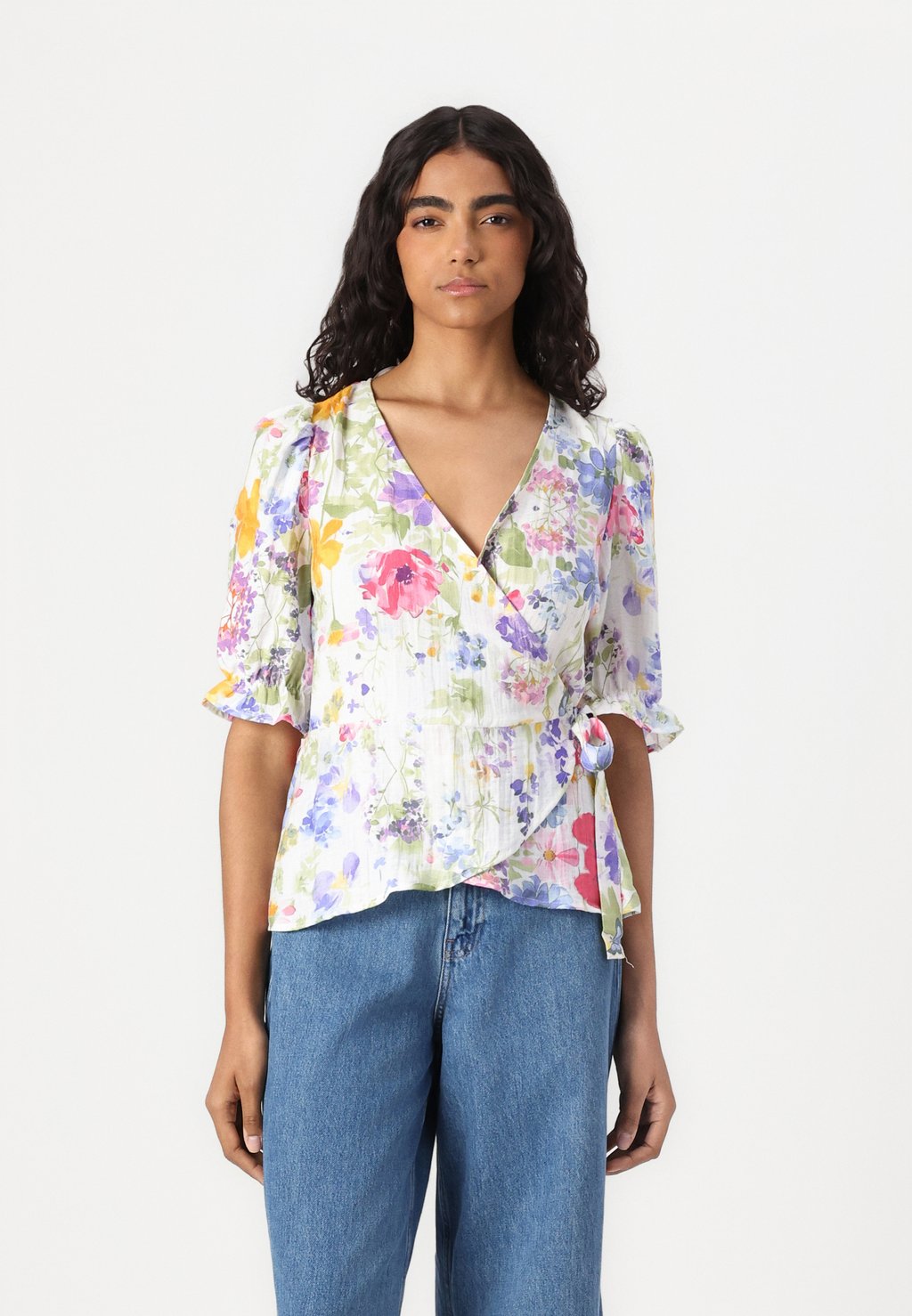 

Блуза VMFLORA WRAP Vero Moda, белый