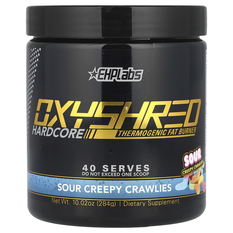 

EHPlabs, OxyShred Hardcore, термогенное средство для сжигания жира, кислые жуткие насекомые, 284 г (10,02 унции)