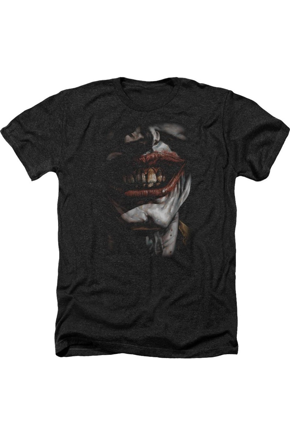 

Футболка / футболка Batman Smile Of Evil для взрослых Heather Gildan, черный