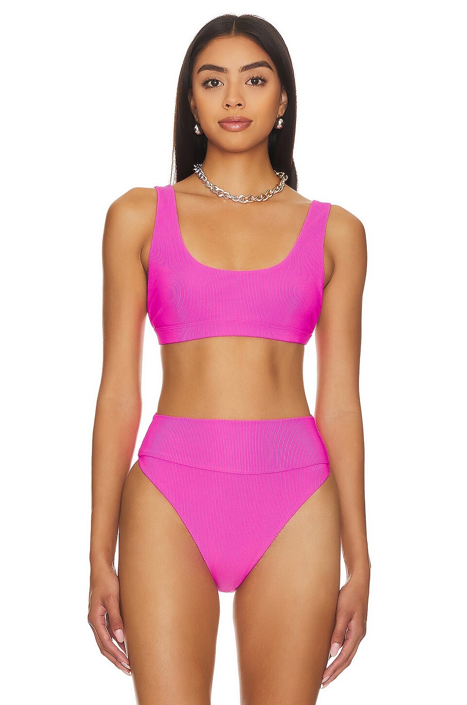 

Топ бикини BEACH RIOT x REVOLVE Peyton, цвет Ultra Pink