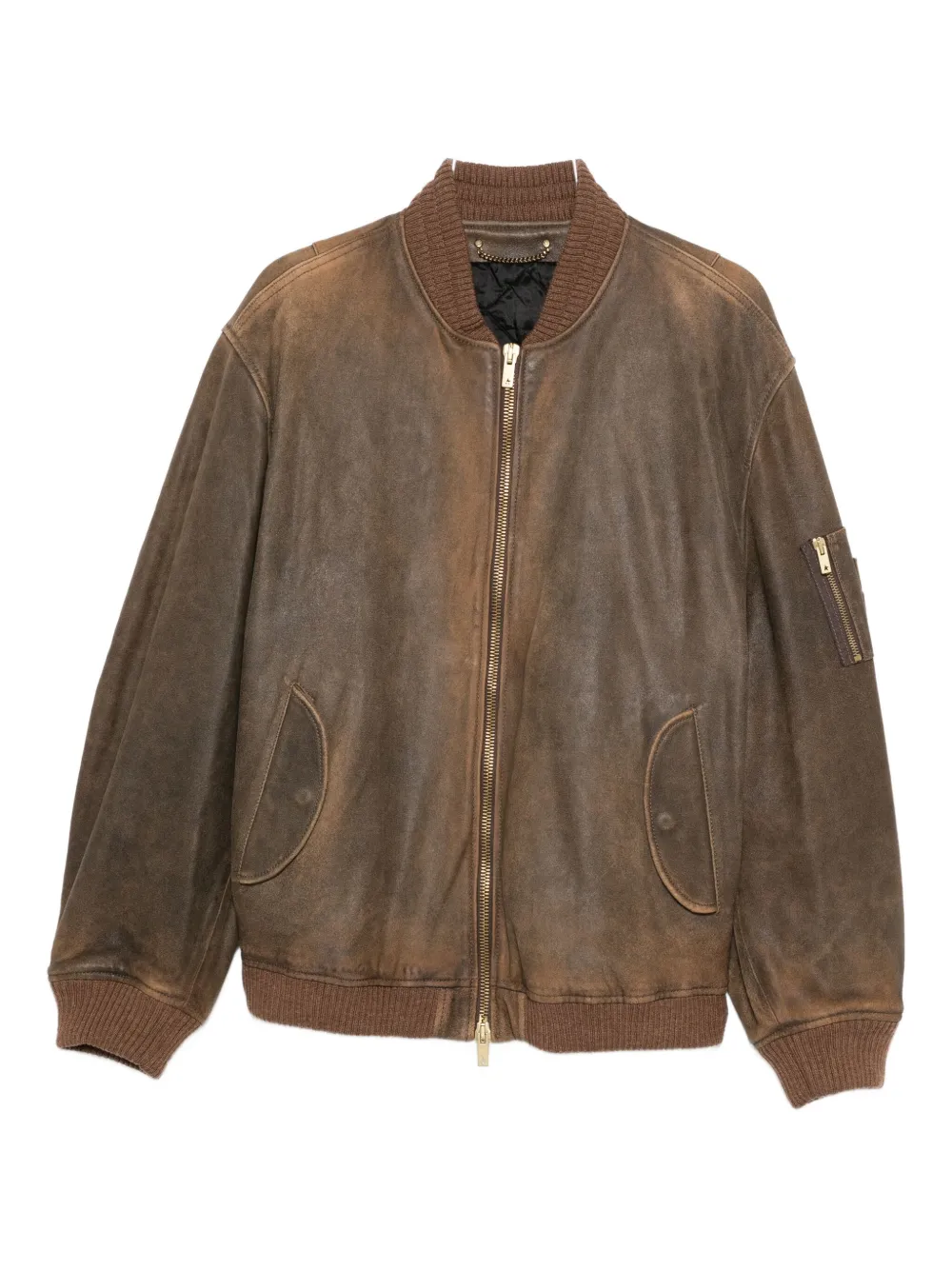 

Куртка на молнии GOLDEN GOOSE, коричневый