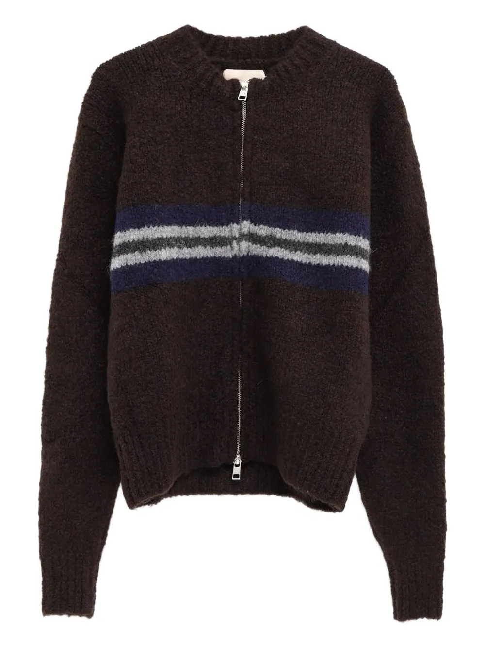 

Вязаное трикотажное изделие в полоску на молнии Paloma Wool, коричневый