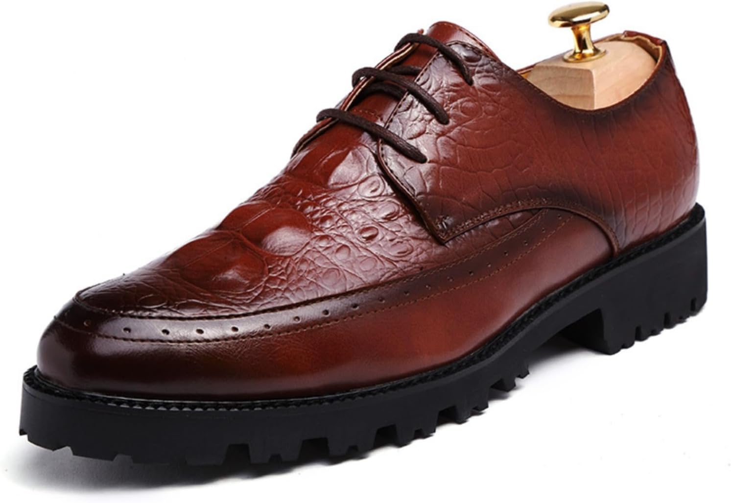 

Мужские броги оксфорды стильные деловые кожаные офисные туфли формальные кожаные туфли без шнуровки свадебные туфли на шнурках Myallfeet, черный