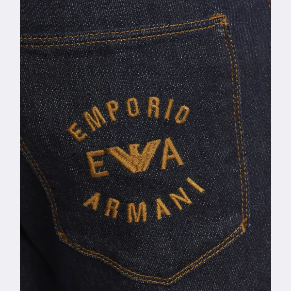 Джинсы узкого кроя j06 Emporio Armani, синий — фото 3