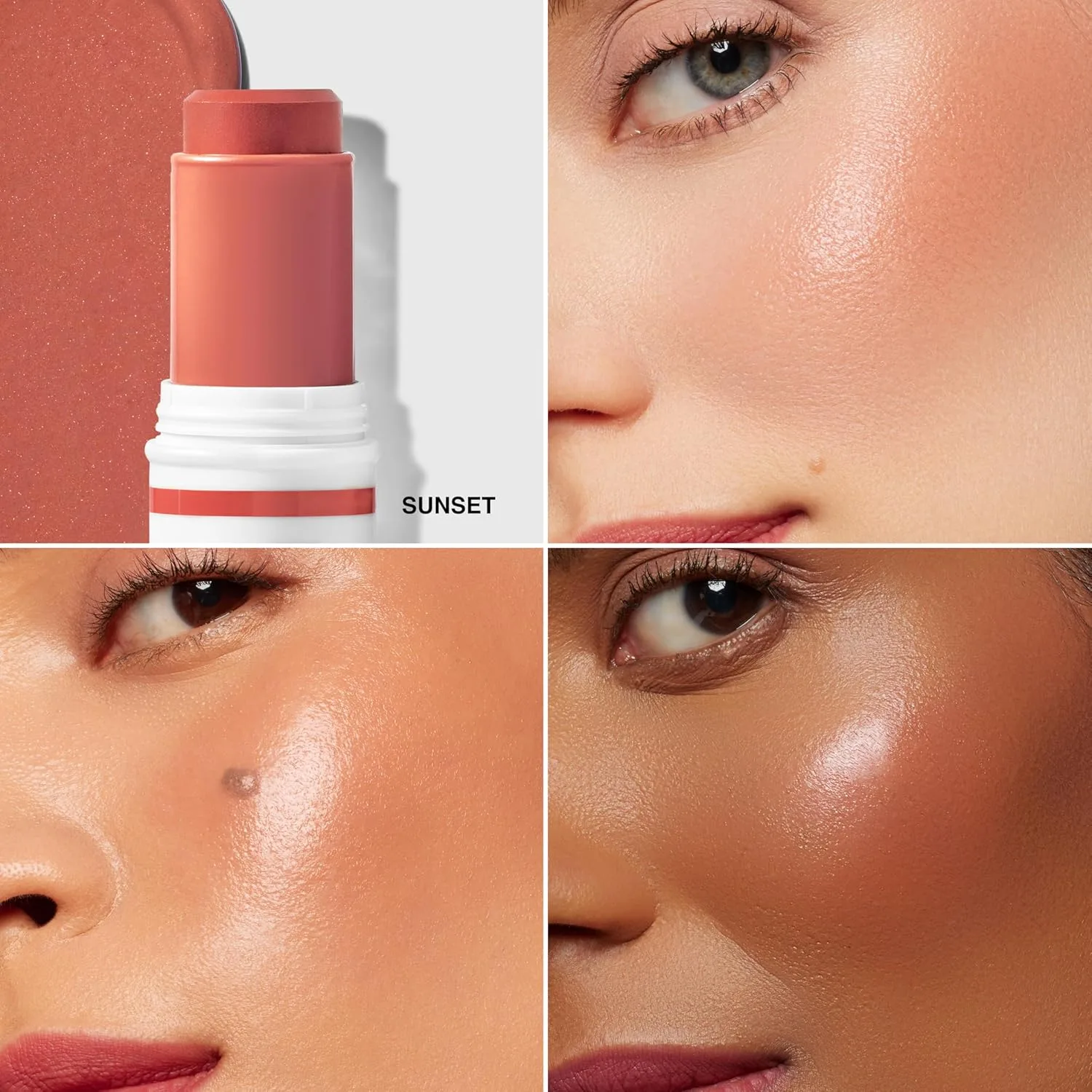 Румяна-стик Bobbi Brown Skin Enhancer | Многофункциональный стик с эффектом сияния: румяна, бронзер и хайлайтер, 24-часовое увлажнение и 8-часовая стойкость, 0,28 унции, 03 Sunset (A warm bronze terracotta) — фото 2