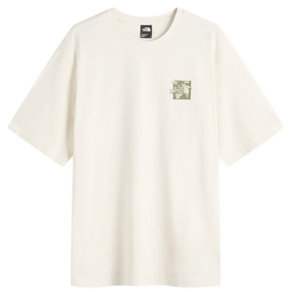 

Футболка Connect с непринужденной графикой The North Face, цвет white dune