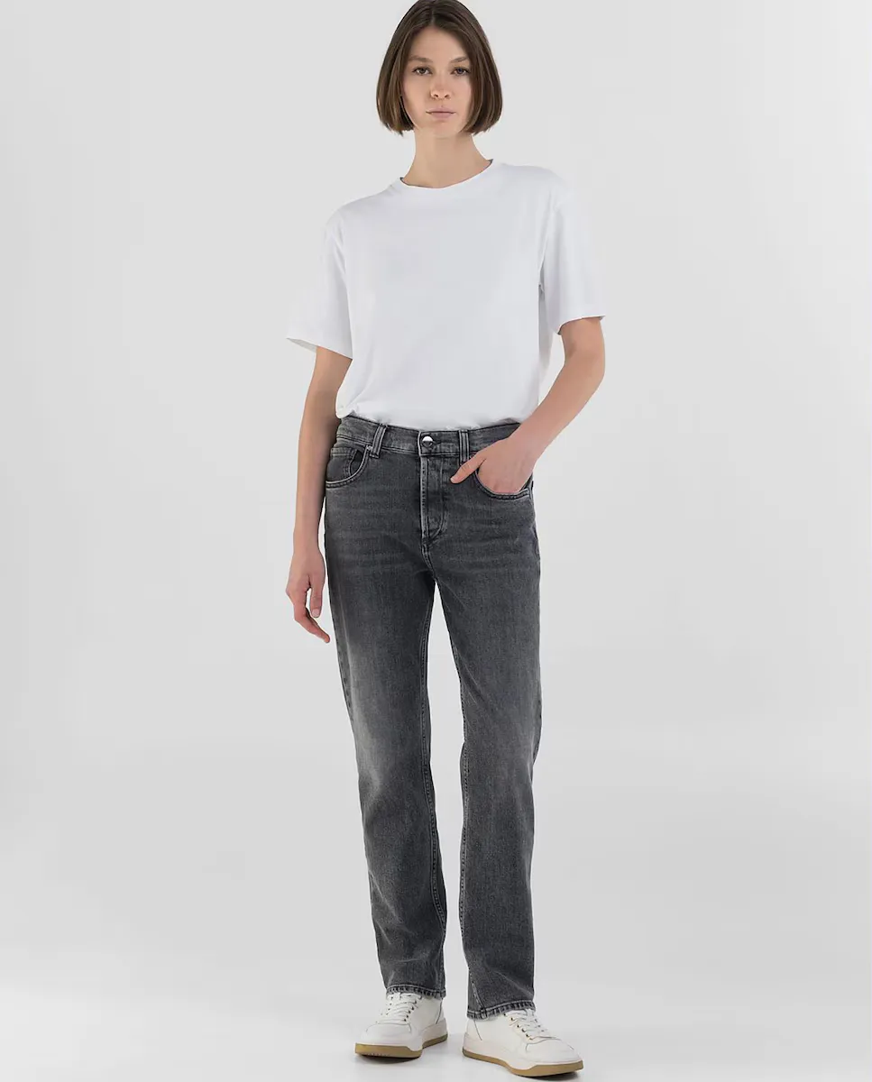 

Женские прямые джинсы с карманами Replay, серый