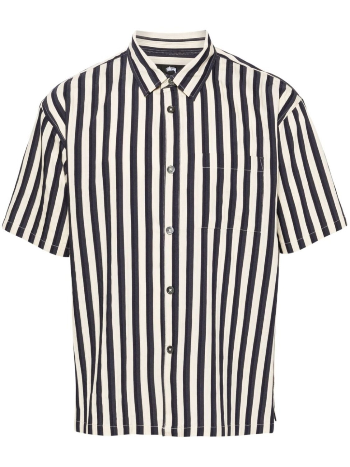 

Stüssy рубашка Flat Bottom Stripe, нейтральный цвет
