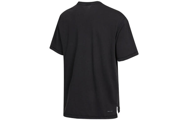 Футболка Men's Air Jordan Logo Printing Sports Pullover Round Neck Short Sleeve Black T-Shirt, черный — фото 2