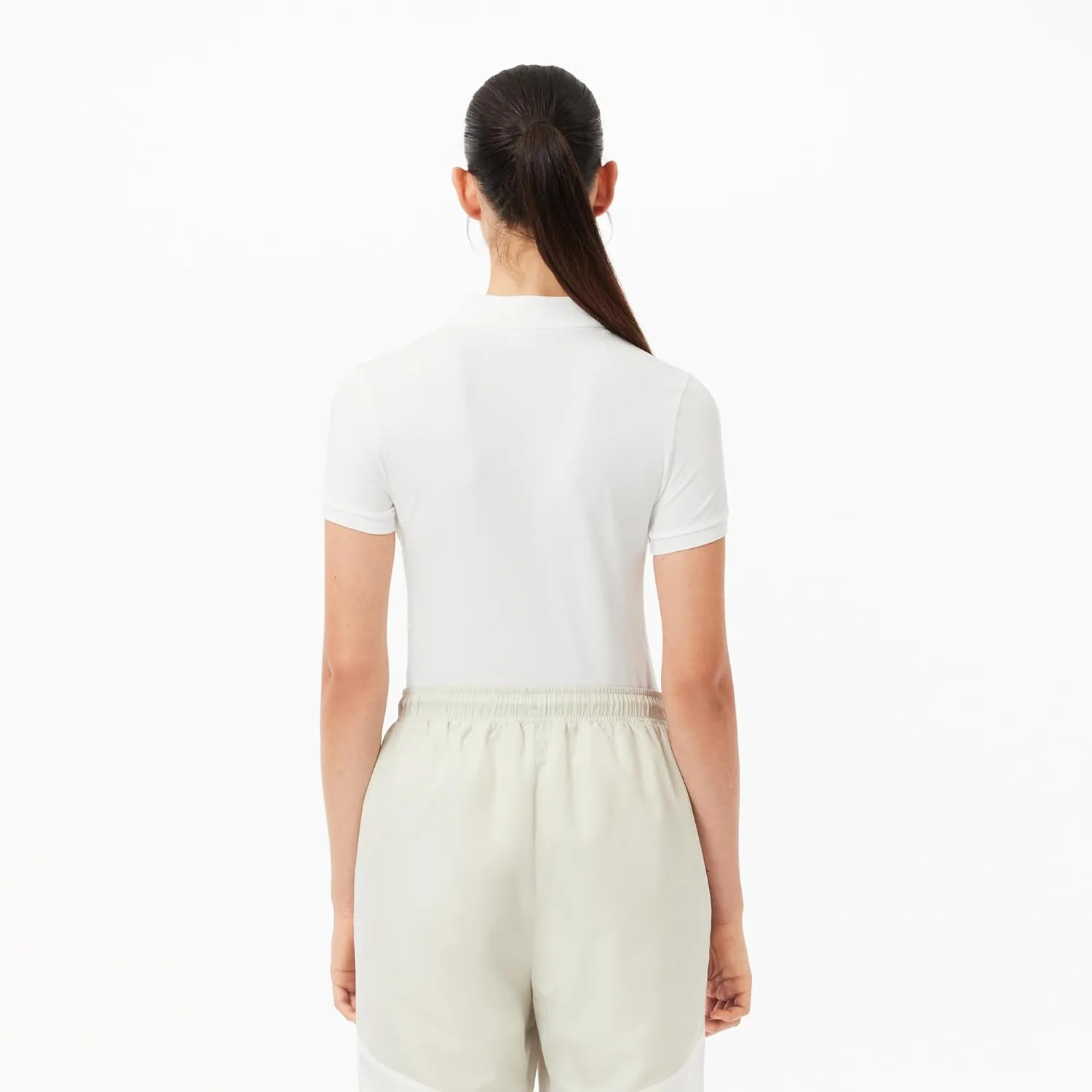 Поло Lacoste L.12.d Slim Fit Green Croc, зеленое — фото 2