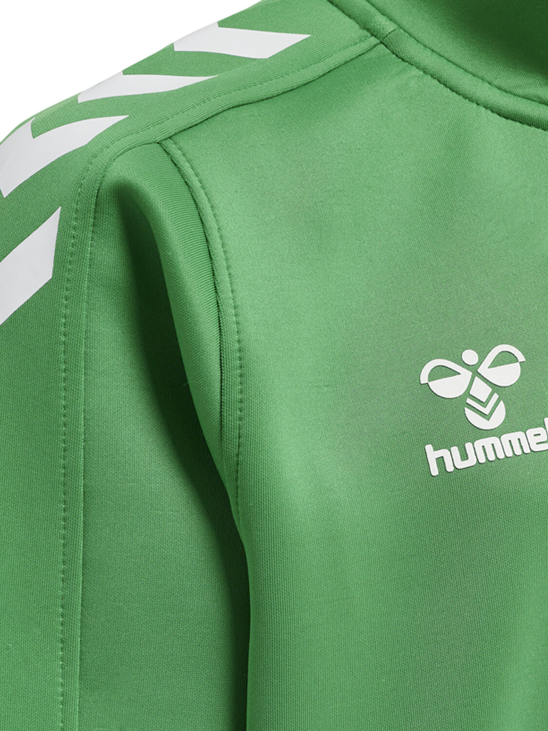 Толстовка Hummel Mit Kurzem Reißverschluss Hmlcore Xk Half Zip Poly Sweat Kids, цвет JELLY BEAN — фото 3