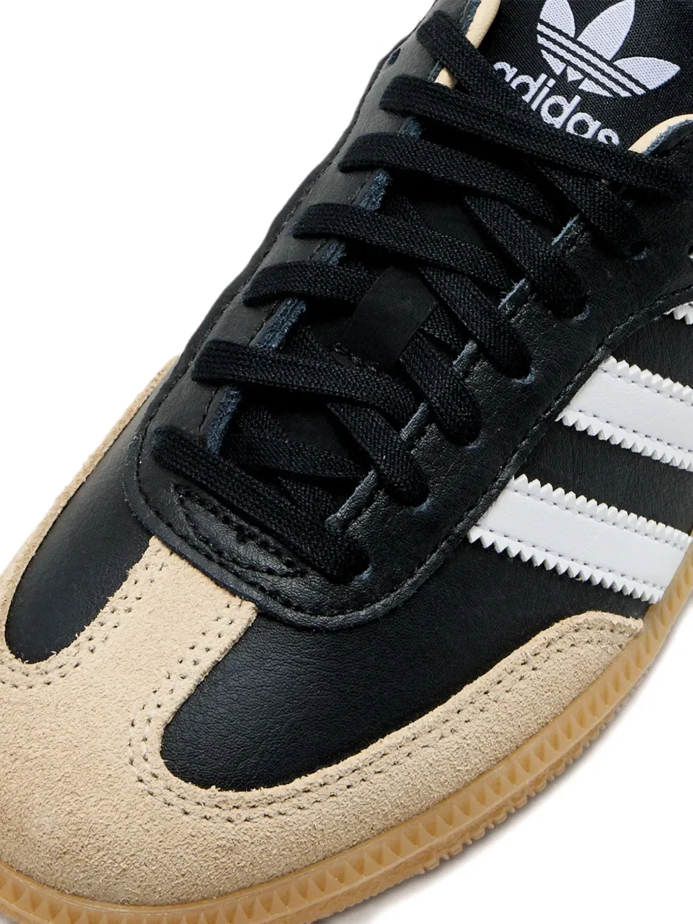 Кроссовки Samba og gs с тремя полосками Adidas Kids, черный — фото 4
