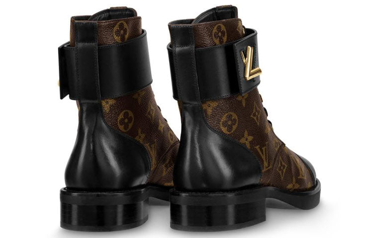Ботинки (WMNS) LOUIS VUITTON LV Wonderland Monogram Canvas Martin boots Brown 1A2Q3I, коричневый — фото 4