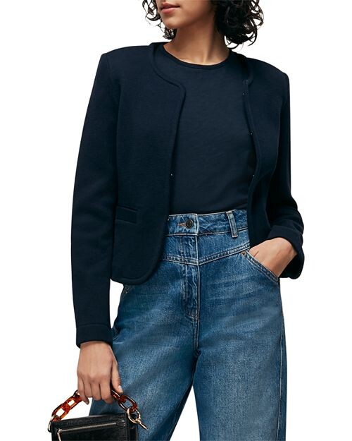 

Жакет из джерси без воротника Whistles, цвет Blue