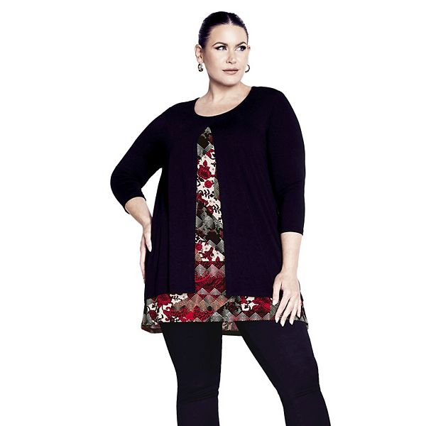 

Женская футболка Alex plus size Avenue, Spice Texture