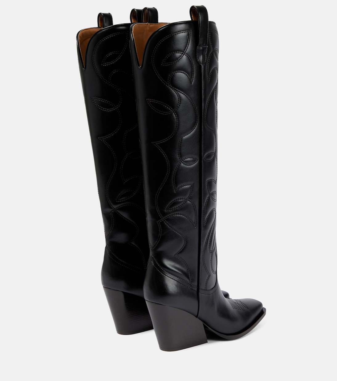 Ковбойские сапоги из искусственной кожи Stella McCartney, черный — фото 3